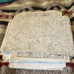 Stack of coloring pages